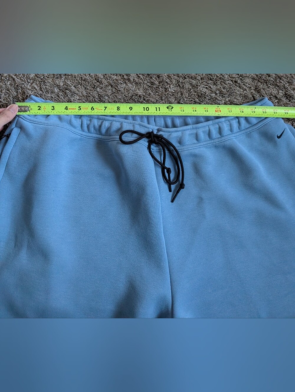 Nike Tech Blue Cotton Blend Fleece Loose Fit 13" Shorts Men's XXL - Picture 9 of 11